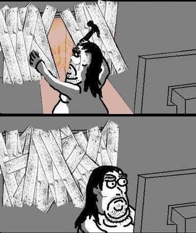 Мужик закрывает окно