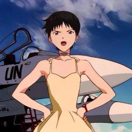 Синдзи в платье Рей