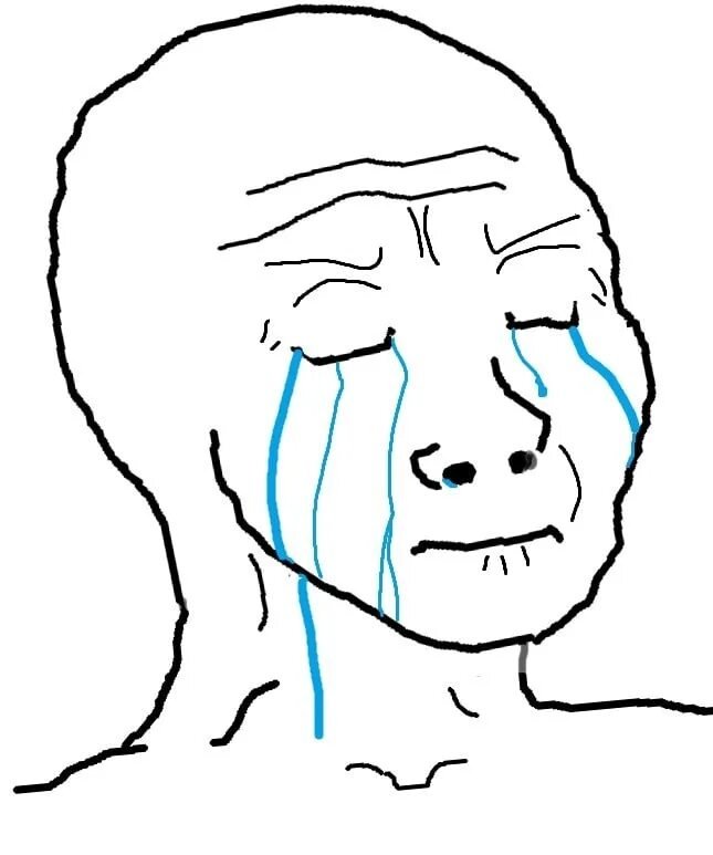 Wojak плачет