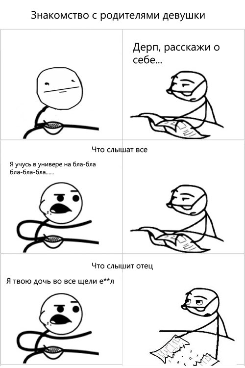 Познакомить семью с девушкой Мем