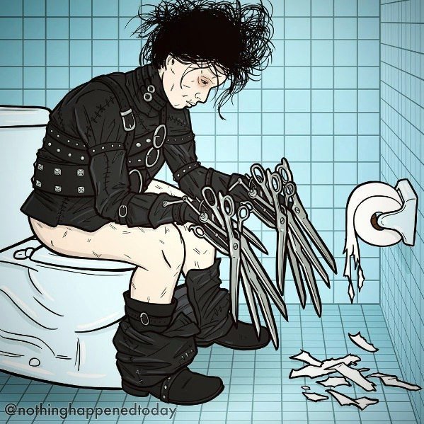 Эдвард руки ножницы арт