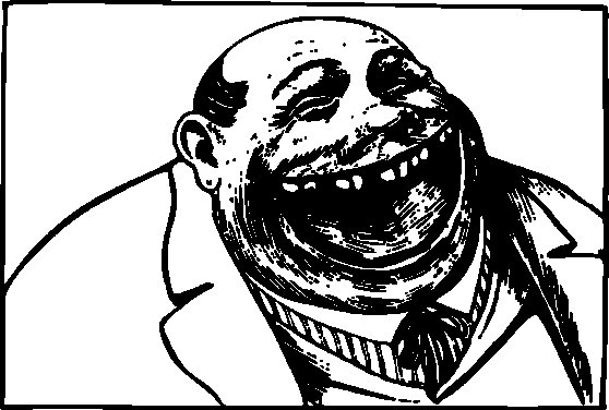 Смеющийся нарисованный человечек