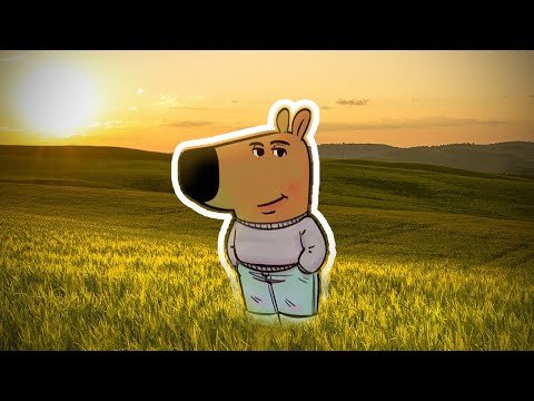 Мужик с колонкой на плече