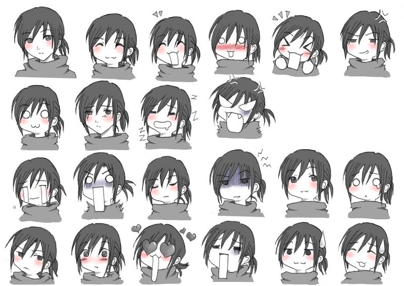 Аниме выражение лица