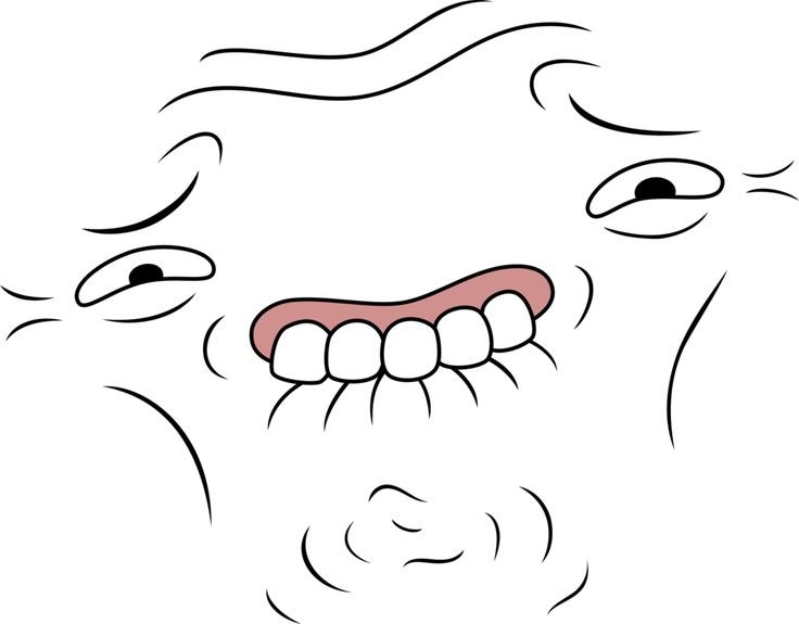 Улыбка мультяшная