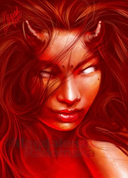 Девушка демон