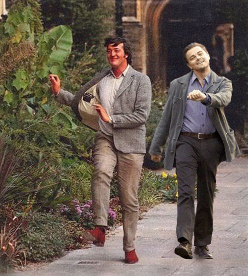 Мем ди Каприо идет