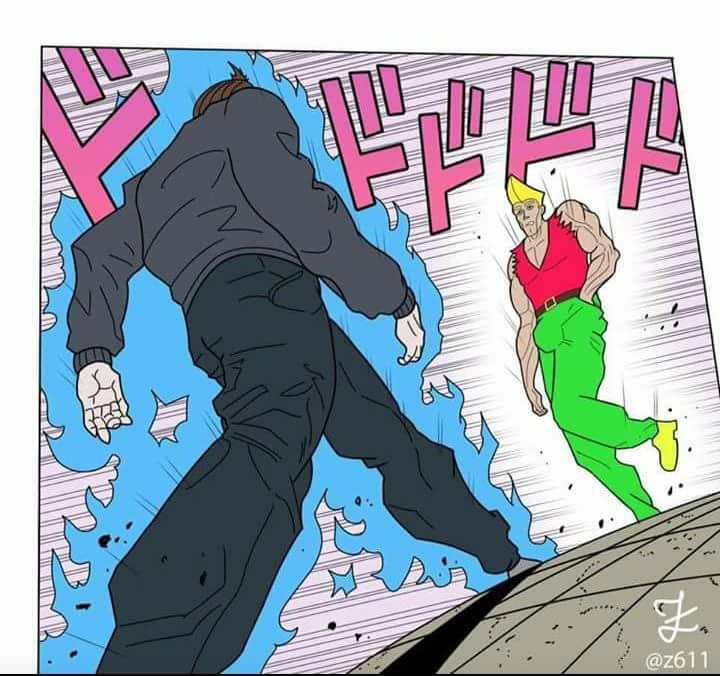 Jojo дио идёт к Джотаро