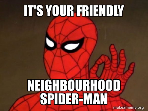 Дружелюбный сосед человек паук