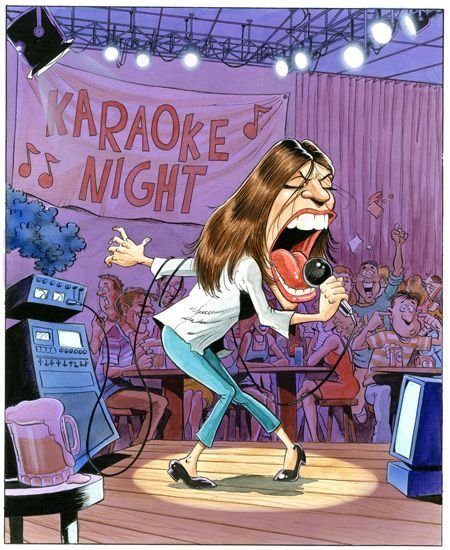 Поет карикатура