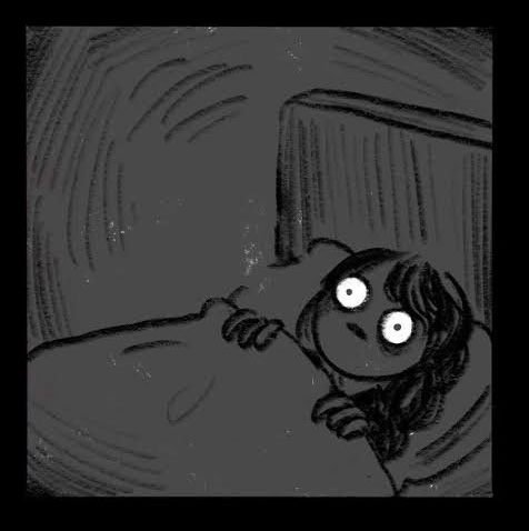 Мем с открытыми глазами ночью