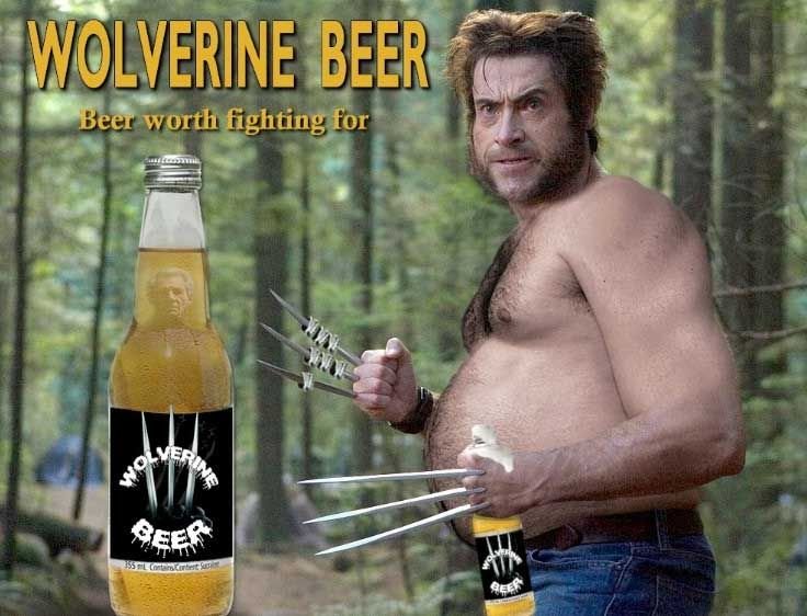 Толстый Росомаха с пивом