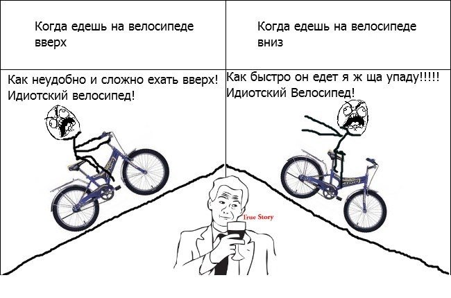 Человек на велосипеде