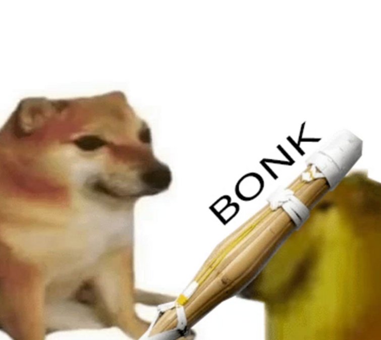 Собака с дубинкой