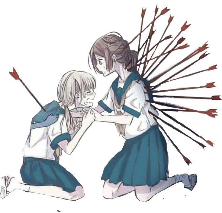 Девушка со стрелой в спине