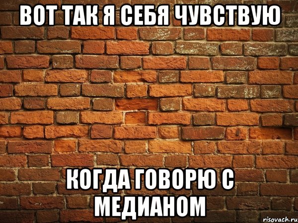 Со стенкой разговариваю