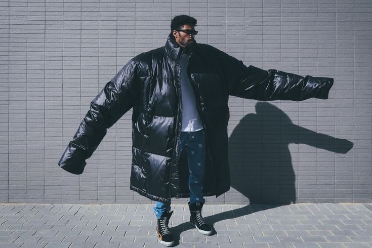 Канье Уэст в пуховике