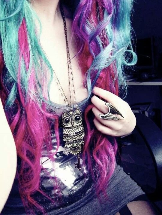 Разноцветные волосы для девочек