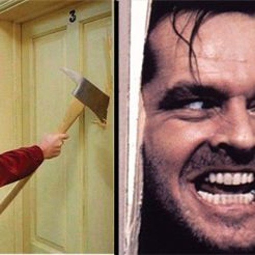 Джек Николсон в двери