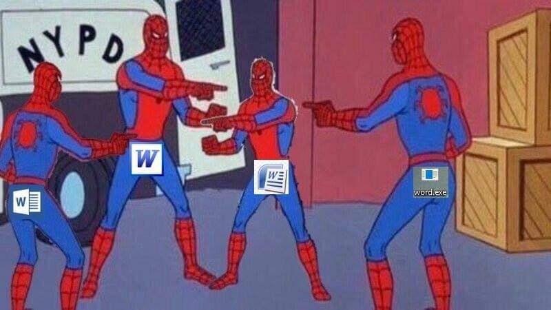 Человек паук показывает на самого себя оригинал