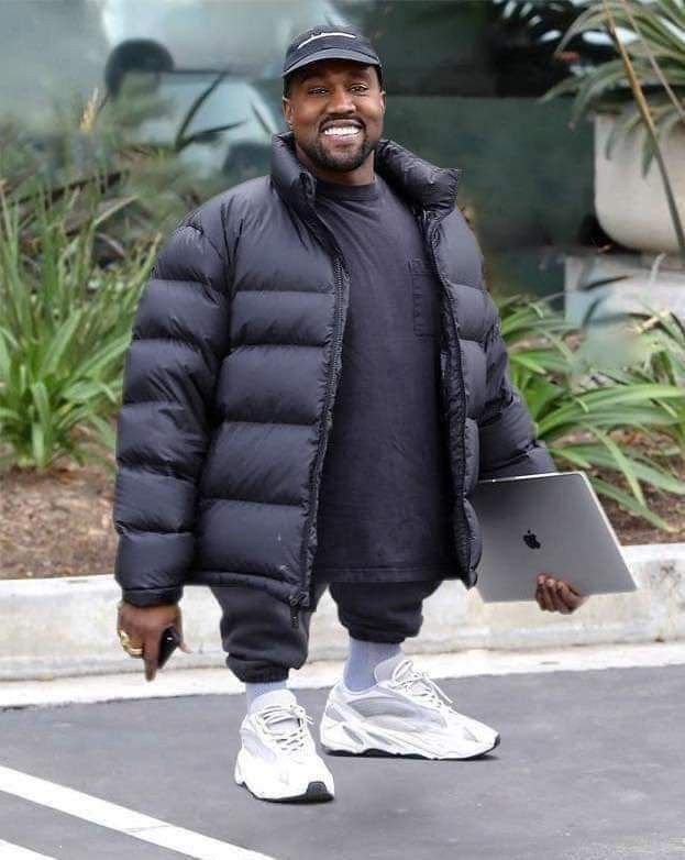 Канье Уэст в пуховике
