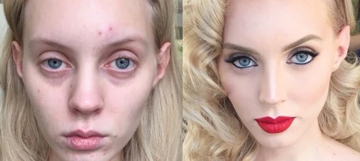 Не накрашенные девушки