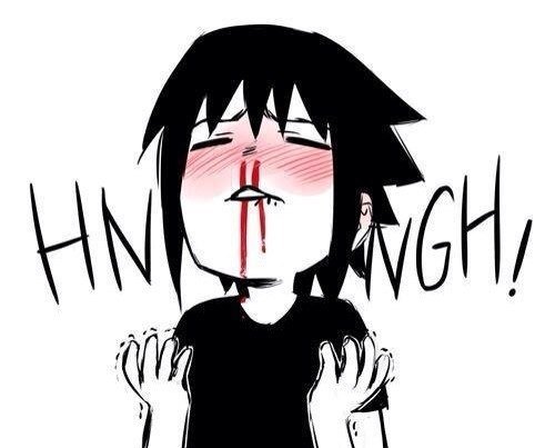 Аниме девочка с кровью из носа