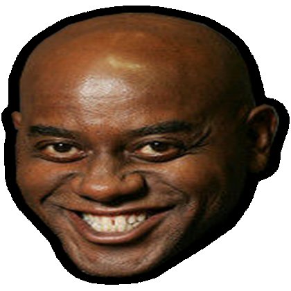 Негр улыбается