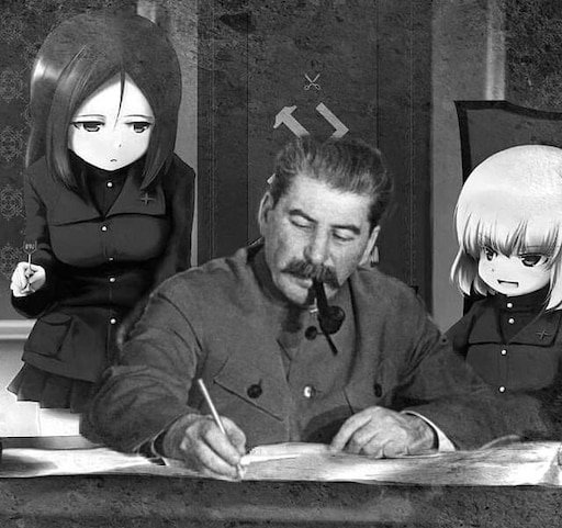 Сталин с аниме тян