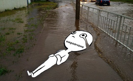 В луже слез