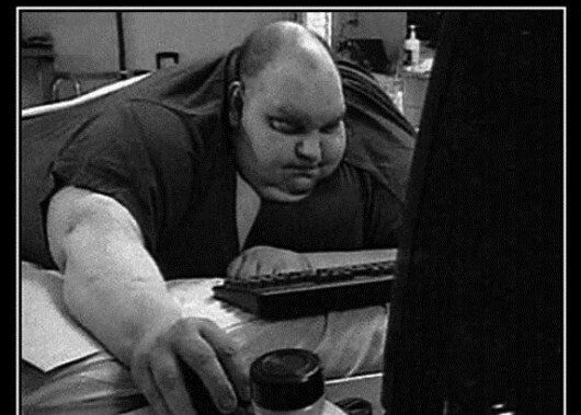 Толстые за компьютером