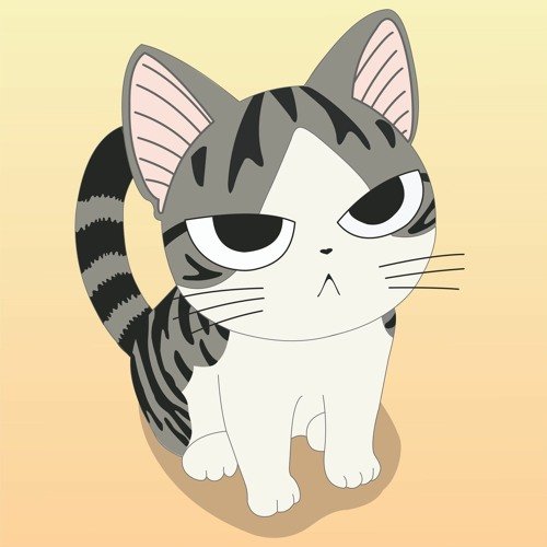 Кот из аниме