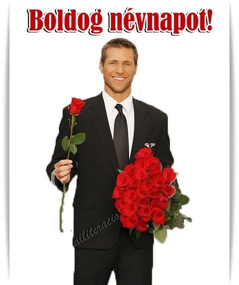 Парень дарит цветы