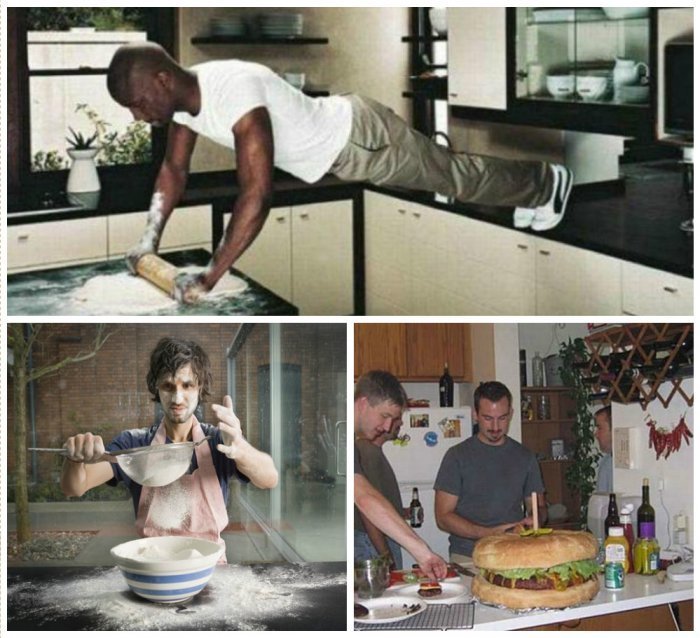 Мужчина на кухне юмор