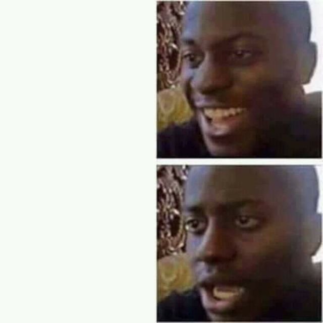 Удивлённый негр Мем