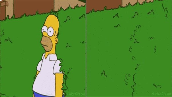 Гомер в кустах