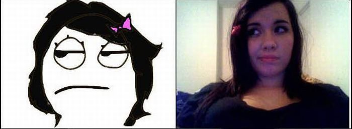 Девочка с недовольным лицом Мем