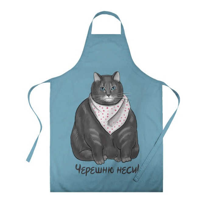 Толстый кот в фартуке оригинал