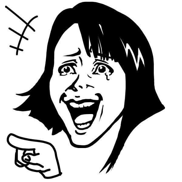 Смеющийся человек рисунок