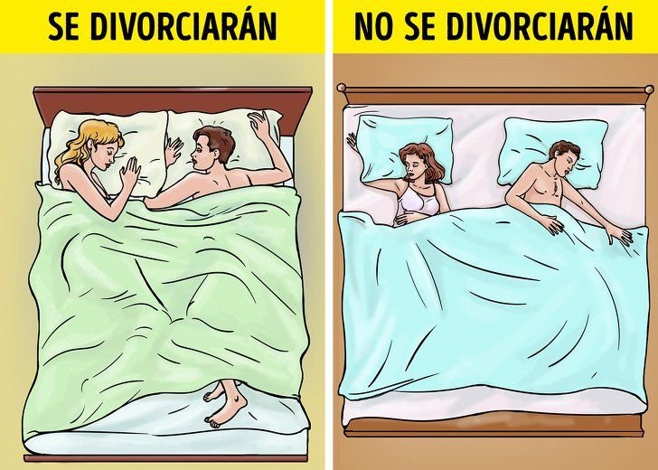 Карикатуры муж и жена в кровати