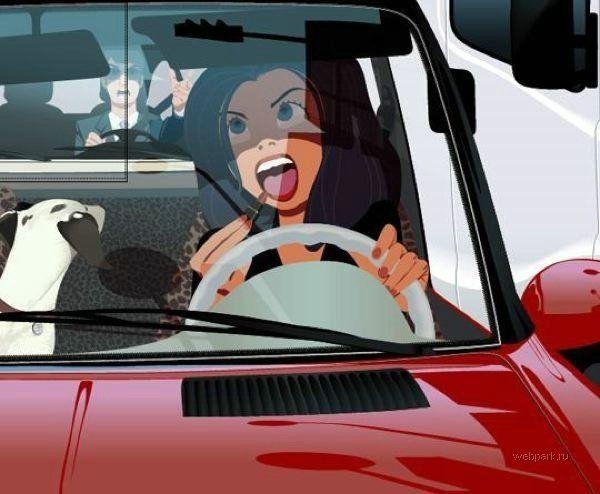 Парень и девушка в машине