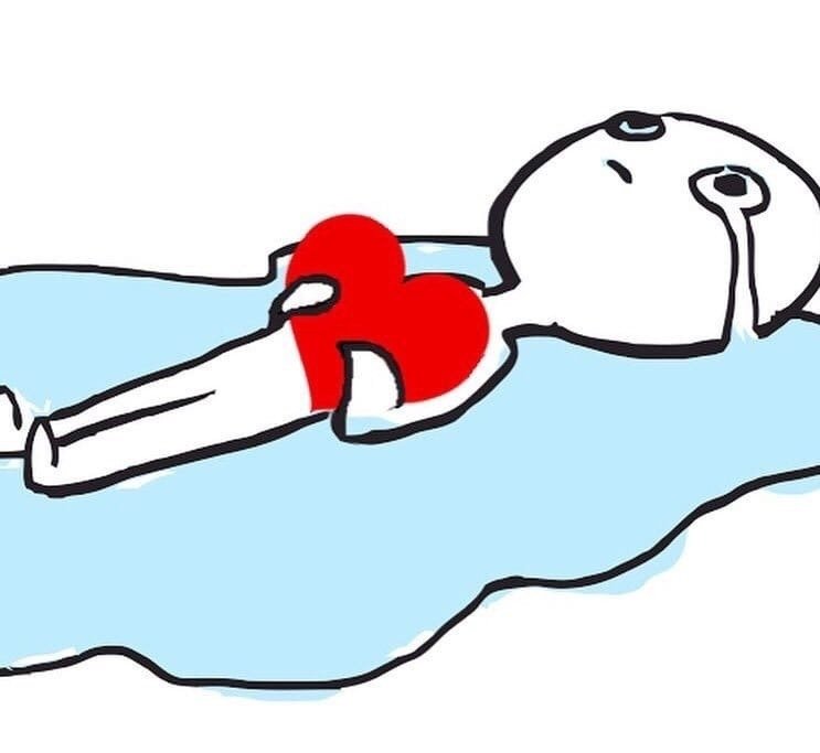 Человечек в луже слез