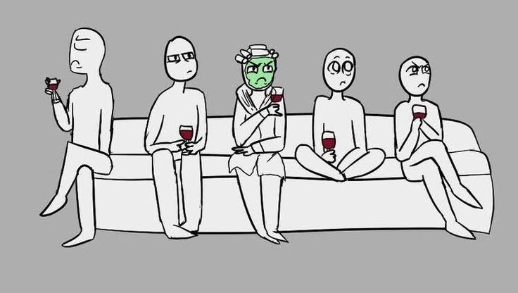 Прикольные позы на рисунках