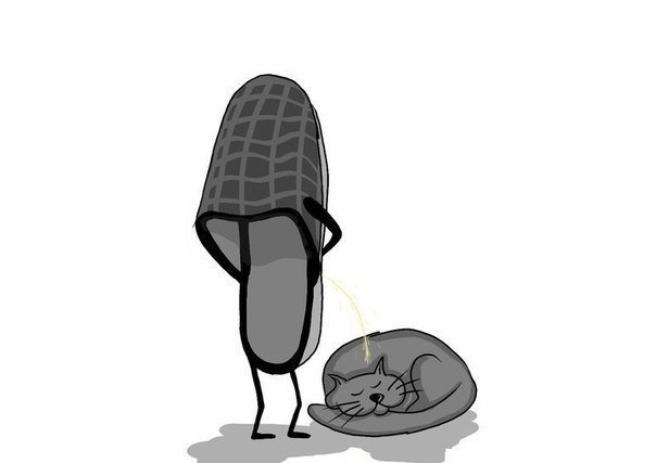 Афроамериканец с тапком