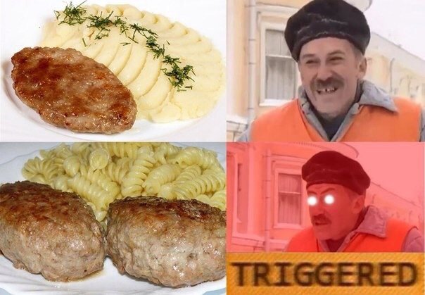 Котлетки с макарошками