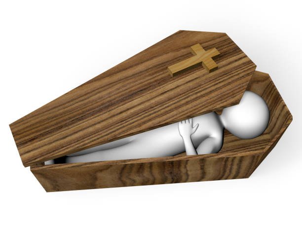 Белый человечек в гробу