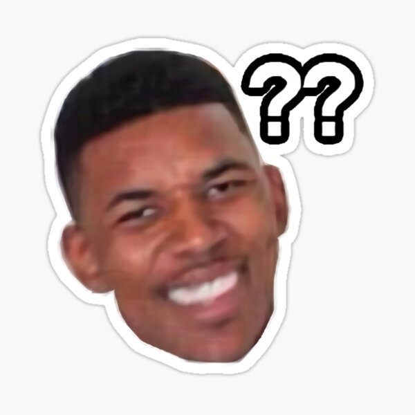 Негр со знаками вопроса