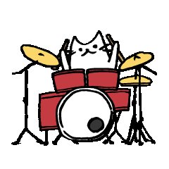 Барабанщик на белом фоне