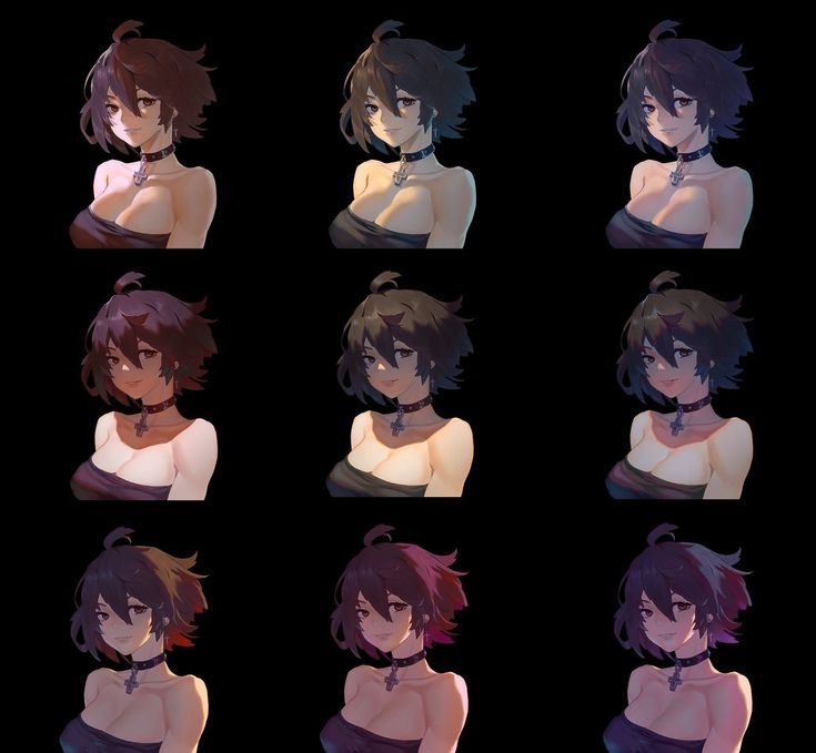 Аниме покрас референс