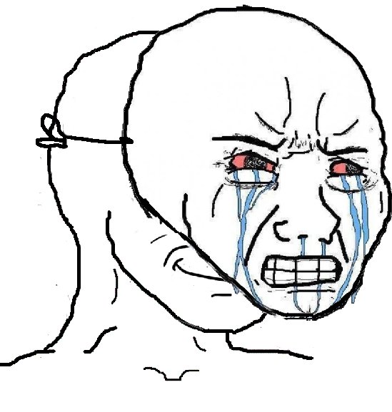 Зуммер Wojak Cry маска